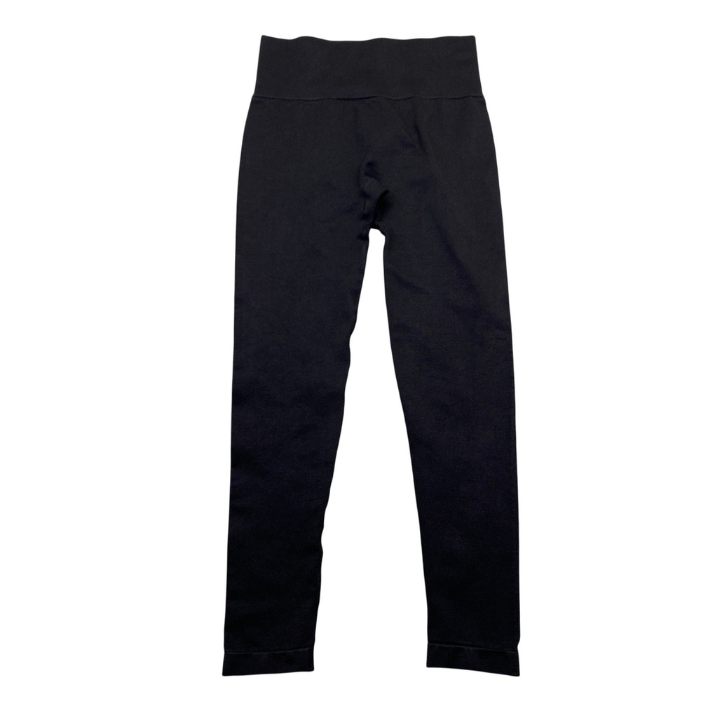 Jollmono Womens High‎ Waisted Seamless Leggings Black Size S Workout Yoga